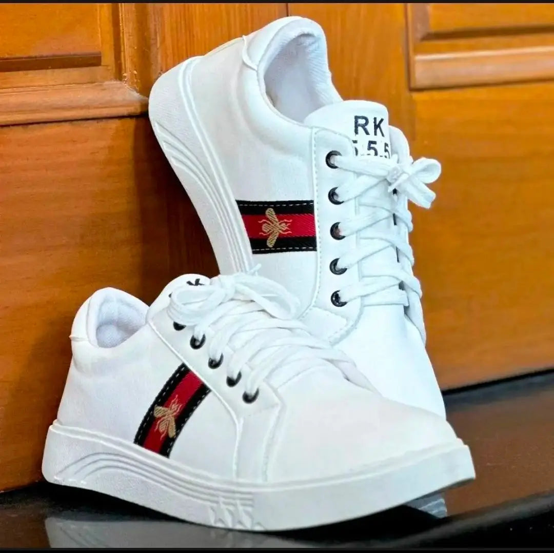 New trending white sneakers for men and boy's