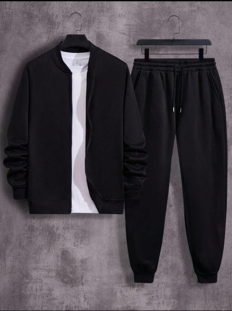 3 Pcs Sweat Shirt Track Suit For Men's Winter Collection